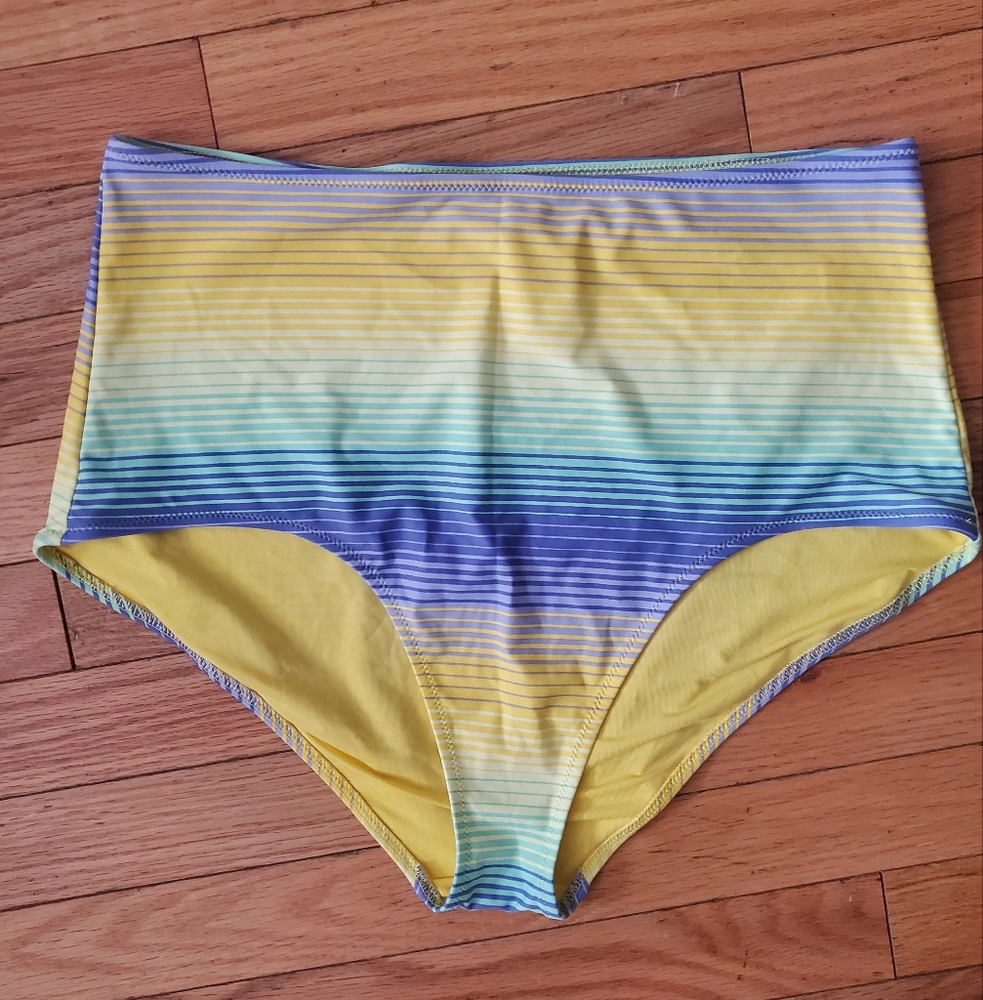 Aerie Multicolor Striped Bikini Bottom